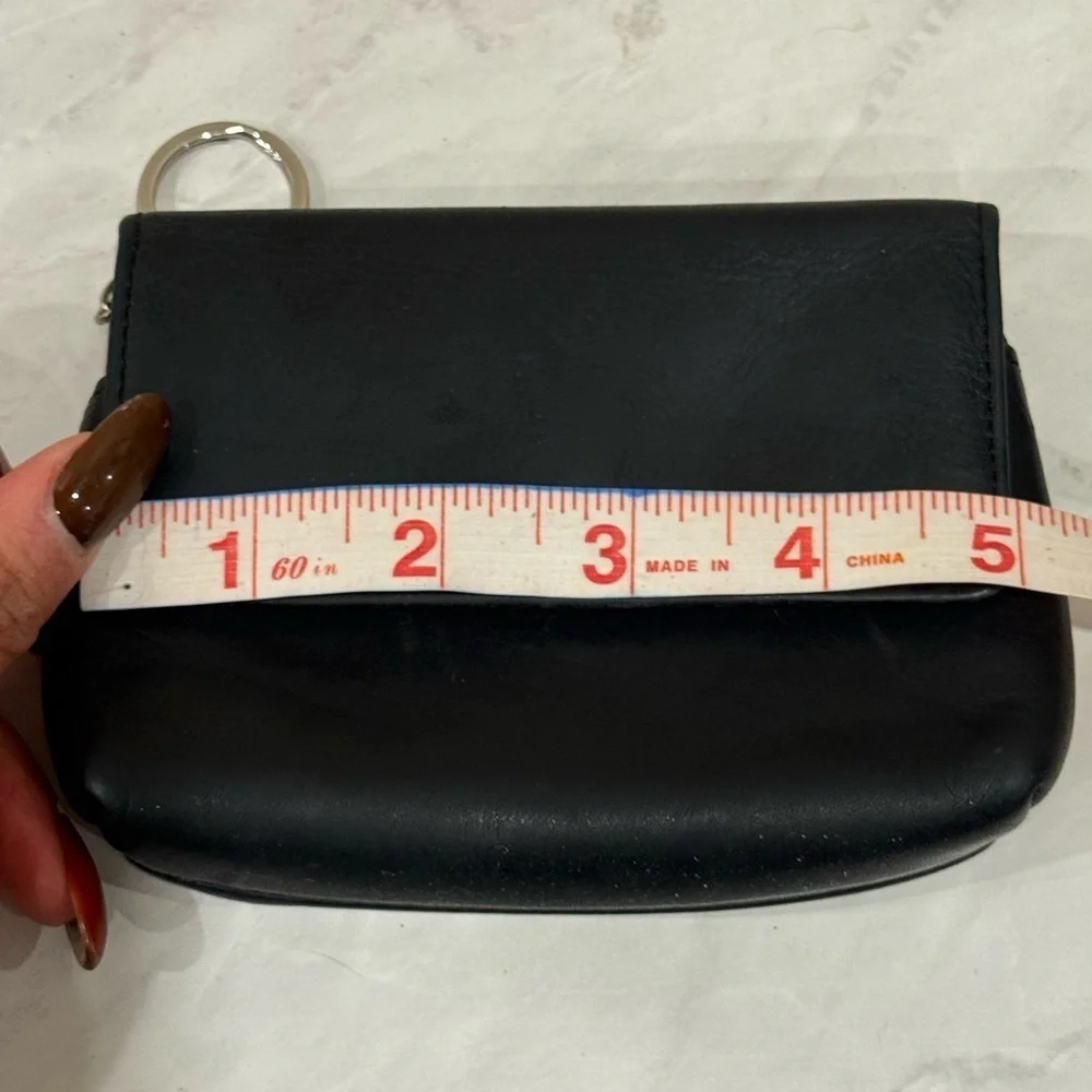 🔥Vintage Fossil Black Leather Coin Bag🔥